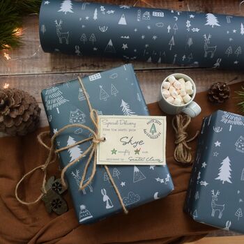 Magical Winter Wonderland Christmas Wrapping Paper, 5 of 11