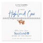 With Love From Scotland Gift, Highland Cow Bracelet Gift, thumbnail 1 of 3