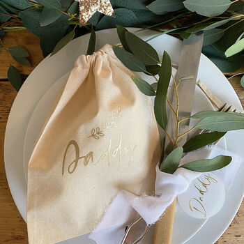 Personalised Table Setting Christmas Gift Bag, 9 of 12