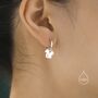 Cute Squirrel Dangle Huggie Hoops, thumbnail 1 of 8