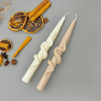 Snake Taper Candle Halloween Candle For Dinner Tables, 9 of 10