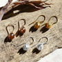 Sterling Silver Cherry Bellflower Dangly Earrings, thumbnail 2 of 6