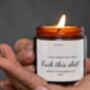 Funny Fuck This Shit Candle Gift For Her, thumbnail 4 of 5