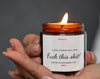 Funny Fuck This Shit Candle Gift For Her, 4 of 5