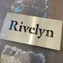 Stainless Steel House Name Sign, thumbnail 7 of 12