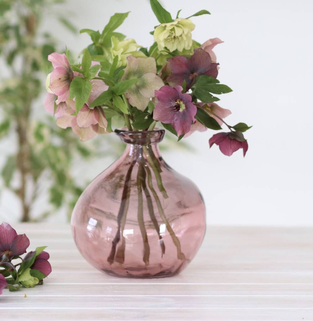 recycled glass vase by ibbi direct ltd