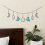 Blue And White Glass Moon Phases Wall Hanging, thumbnail 6 of 8