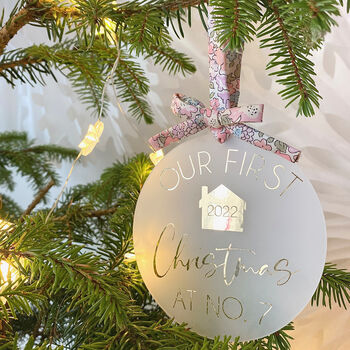 Personalised New Home Christmas Tree Decoration, 3 of 6