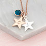 Personalised Hand Stamped Star Necklace, thumbnail 2 of 9