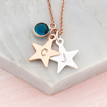 Personalised Hand Stamped Star Necklace, 2 of 9