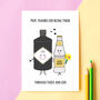 'Thick And Gin' Mother's Day Card, thumbnail 1 of 3
