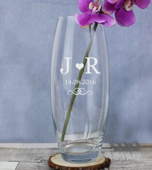 Personalised Monogram Bullet Vase, 2 of 3