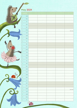 Hedgehugs 2024 Family Organiser Calendar, 6 of 6