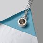 Smoky Quartz Sterling Silver Gemstone Necklace, thumbnail 1 of 7