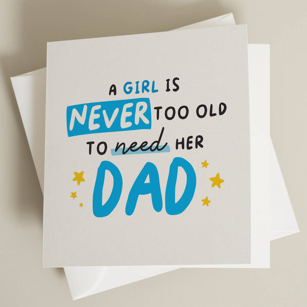 Cute Fathers Day Card For Dad By Paper Scene