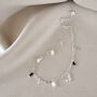 Moon, Star, Quartz And Miyuki Beaded Anklet, thumbnail 1 of 3