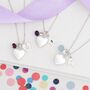 Personalised Silver Heart Locket Birthstone Necklace, thumbnail 6 of 13