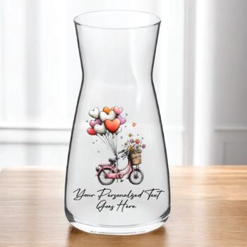 Personalised Whimsical Valentine Anniversary Love Vase, 3 of 9
