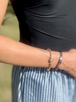 Personalised Memorial Bangle Ashes Urn Bracelet, 9 of 12