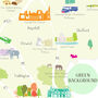 Map Of Bedfordshire Art Print, thumbnail 4 of 5