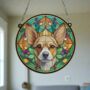 Chihuahua Fawn Stained Glass Effect Suncatcher, thumbnail 6 of 6