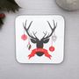 Personalised Stag Coaster, thumbnail 1 of 2