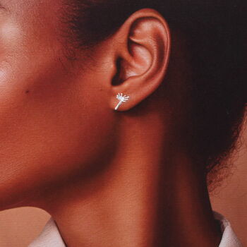 'Make A Wish' Dandelion Sterling Silver Earrings, 3 of 7