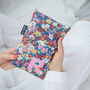 Dark Pink Liberty Cute Personalised Hot Water Bottle, thumbnail 1 of 4