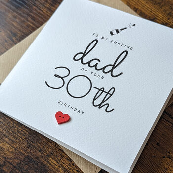 50th Birthday Card For Special Dad, Personalised Card, 3 of 4