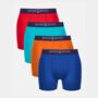 Multipack Four Pairs Of Men's Bamboo Trunks In Brights, thumbnail 1 of 7