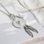 Sterling Silver Dream Catcher Necklace, thumbnail 2 of 4
