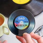 'Top Of The Pops' Glass Coaster For Dad, thumbnail 1 of 6