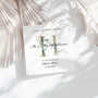 Wedding Card With Monogramed Surname, thumbnail 2 of 2