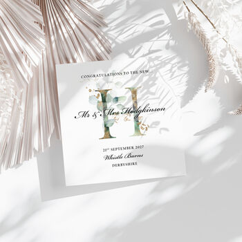 Wedding Card With Monogramed Surname, 2 of 2