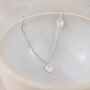 Sterling Silver Short Circle Charm Necklace, thumbnail 1 of 3