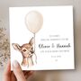 Parents To Be Baby Shower Card, Neutral Deer Baby Card, thumbnail 1 of 5