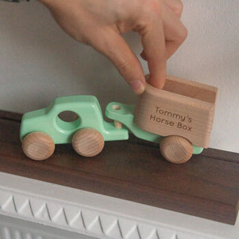 Personalised Wooden Car And Horse, 8 of 9