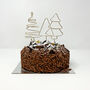 Handmade Trio Of Trees Christmas Cake Toppers, thumbnail 1 of 3