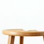 Set Of Two Wooden Kitchen Island Bar Stools, thumbnail 4 of 11