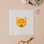 Ginger Cat Mini Counted Cross Stitch Kit, thumbnail 2 of 3