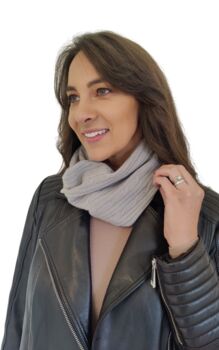 Personalised Pure Cashmere Unisex Snood Infinity Scarf, 4 of 12