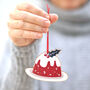 Wooden Christmas Pudding Decoration, thumbnail 2 of 5