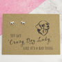 'Crazy Dog Lady' Earrings, thumbnail 3 of 3
