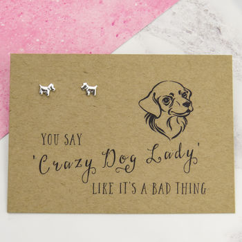 'Crazy Dog Lady' Earrings, 3 of 3