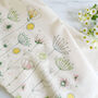 Wildflowers Printed Cotton Tea Towel, thumbnail 4 of 5