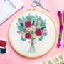 Winter Bouquet Embroidery Kit, thumbnail 3 of 5