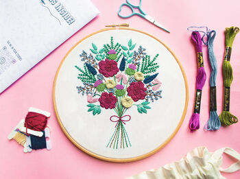 Winter Bouquet Embroidery Kit, 3 of 5