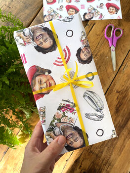 Hyacinth Bucket Wrapping Paper, Keeping Up Appearances Gift Wrap, 2 of 8