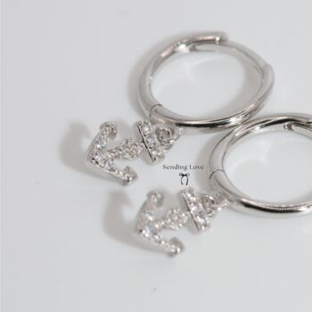 Anchor Earrings In Silver Or Gold, 2 of 5