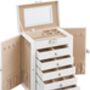 Six Tiers Jewellery Organiser Box With Five Drawers, thumbnail 8 of 11